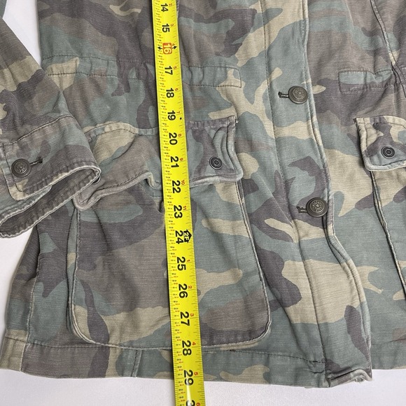 Free People Women's Large Green Camo Not Your Brothers Military Surplus Jacket - Picture 14 of 15